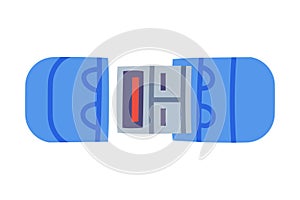 USB Flash Drive as Personal Computer Accessory and Component Vector Illustration