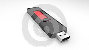 Usb flash drive 3d render