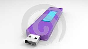 Usb flash drive 3d render