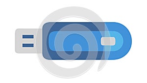 USB Flash Drive, Data Storage Device Icon, vector design Generative AI