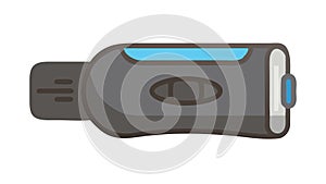 USB flash drive for data storage and portable digital files, vector design Generative AI