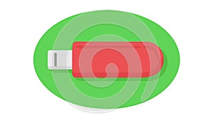 USB Flash Drive, Data Storage and Portable Memory Device, vector design Generative AI