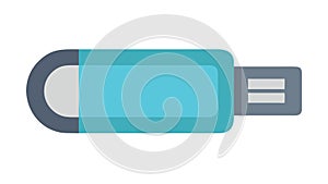 USB Flash Drive, Data Storage and Portable Memory Device, vector design Generative AI