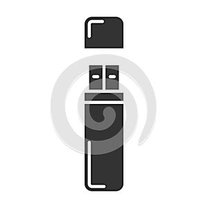 USB flash drive glyph icon