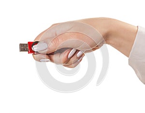 USB flash drive hand