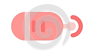 USB flash drive icon for data storage and portable media, vector design Generative AI