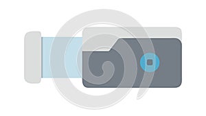 USB Flash Drive Icon for Data Storage & Transfer, vector design Generative AI