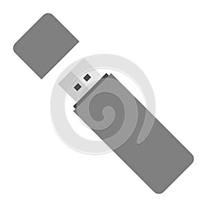 Usb flash drive icon isolated on white background. Vector illustration