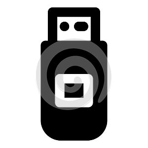 Usb flash drive icon. Simple illustration of usb flash drive vector icon for web design isolated on white background