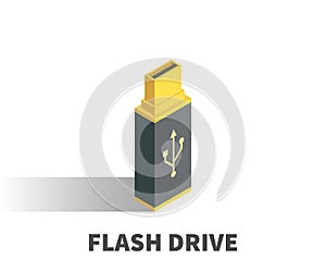 USB Flash Drive icon, vector symbol.
