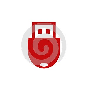 USB flash drive icon â€“ for stock