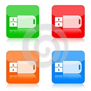 USB flash drive icons