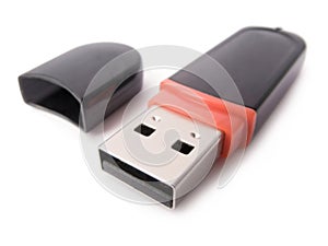 USB flash drive isolated on white