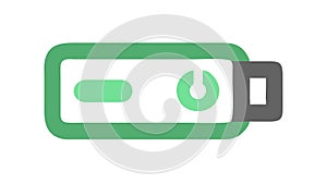 USB Flash Drive Memory Icon, Data Storage Transfer, vector design Generative AI