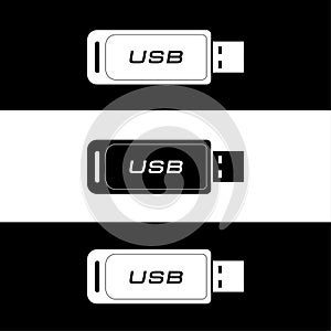USB. flash drive. thumb drive. flash memory. usb drive design black and white