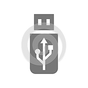 Usb flash drive vector icon