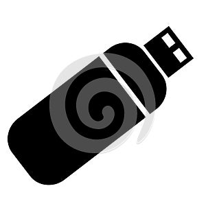 USB flash drive vector icon eps 10. Simple isolated illustration