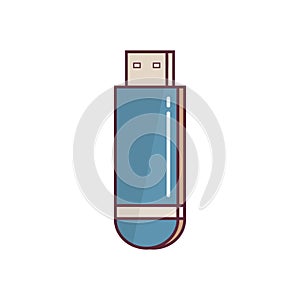 usb flash drive. Vector illustration decorative design