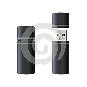 USB flash drive - vector for stock