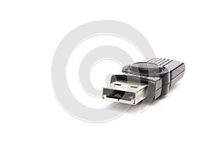 Usb flash drive on white background