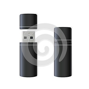 USB flash drive â€“ stock vector