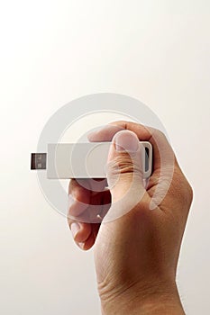 USB Flash in hand