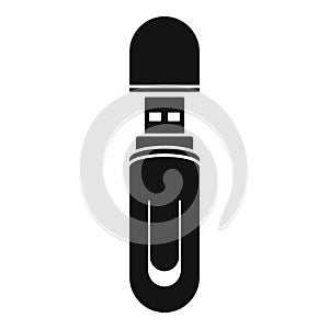 Usb flash icon, simple style