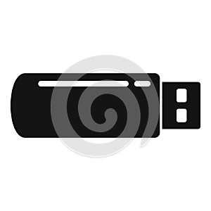 Usb flash icon, simple style