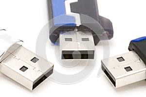 USB Flash memory close up