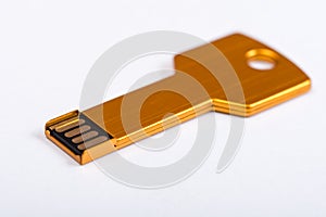 Usb flash memory key shape