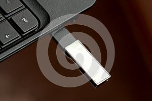 USB Flash Memory Stick Plugged on PC