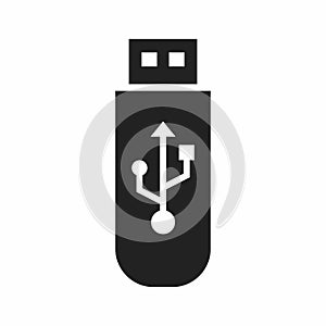 usb flashdrive symbol flat style vector icon