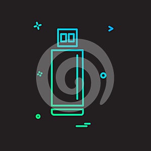 Usb icon design vector