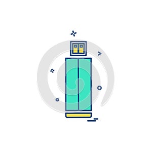 USB icon design vector