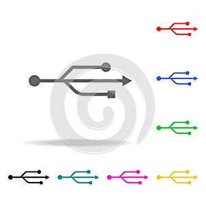 usb icon. Elements in multi colored icons for mobile concept and web apps. Icons for website design and development, app developme