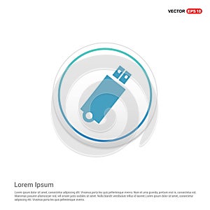 USB icon Hexa White Background icon template