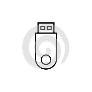Usb icon . Flash disk icon vector
