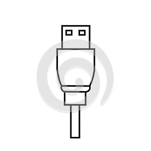 Usb icon vector. flash drive illustration sign. storage symbol. Hard drive logo.