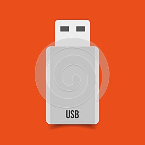 Usb icon vector flat