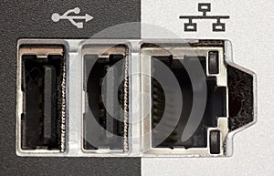 USB and network connection