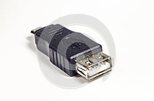 USB OTG Adapter on a white background