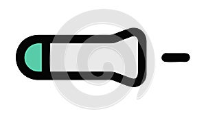 USB Pen Drive Storage, Digital Data and Portable Memory, vector design Generative AI