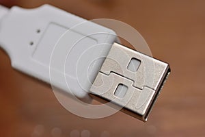 Usb plug close up