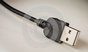 USB plug close up