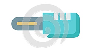 USB Plug Connector Icon, Data Transfer Device, vector design Generative AI