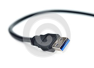 USB plug isolated on white
