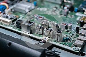 usb port on motherboard notebook