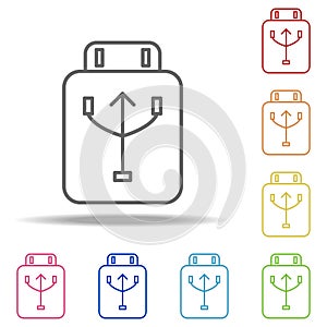 usb sign icon. Elements of web in multi colored icons. Simple icon for websites, web design, mobile app, info graphics