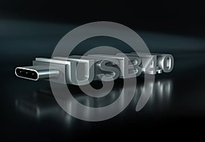 Usb 4 stick 3d render photo