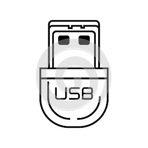 Usb storage device isolated icon